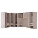 Ver imagem 3 de Guarda Roupa Planejado 15 Portas 2 Mesas de Cabeceira Samambaia CabeCasa MadeiraOriginals Offwhite