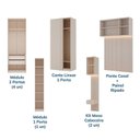 Ver imagem 6 de Guarda Roupa Planejado 15 Portas 2 Mesas de Cabeceira Samambaia CabeCasa MadeiraOriginals Offwhite