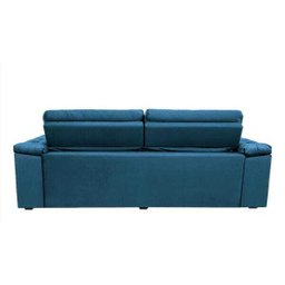 Sofá Retrátil e Reclinável New Austrália 2,25M Tecido Suede Azul - Cama Inbox - 4