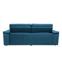 Ver imagem 4 de Sofá Retrátil e Reclinável New Austrália 2,25M Tecido Suede Azul - Cama Inbox