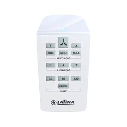 Ventilador de Teto Latina Vt673 Preto 3 Pás com Controle Remoto - 127V - 2 Ventilador de Teto Latina Vt673 Preto 3 Pás com Controle Remoto - 127V - 2