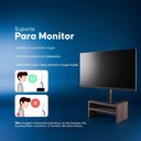 Ver imagem 3 de Suporte para Monitor Base de Mesa Nogal Madeira