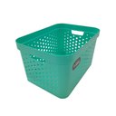 Ver imagem 5 de Cesto Organizador com Tampa 17l Azul Tiffany 418 - Mixxnova