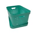 Ver imagem 2 de Cesto Organizador com Tampa 17l Azul Tiffany 418 - Mixxnova