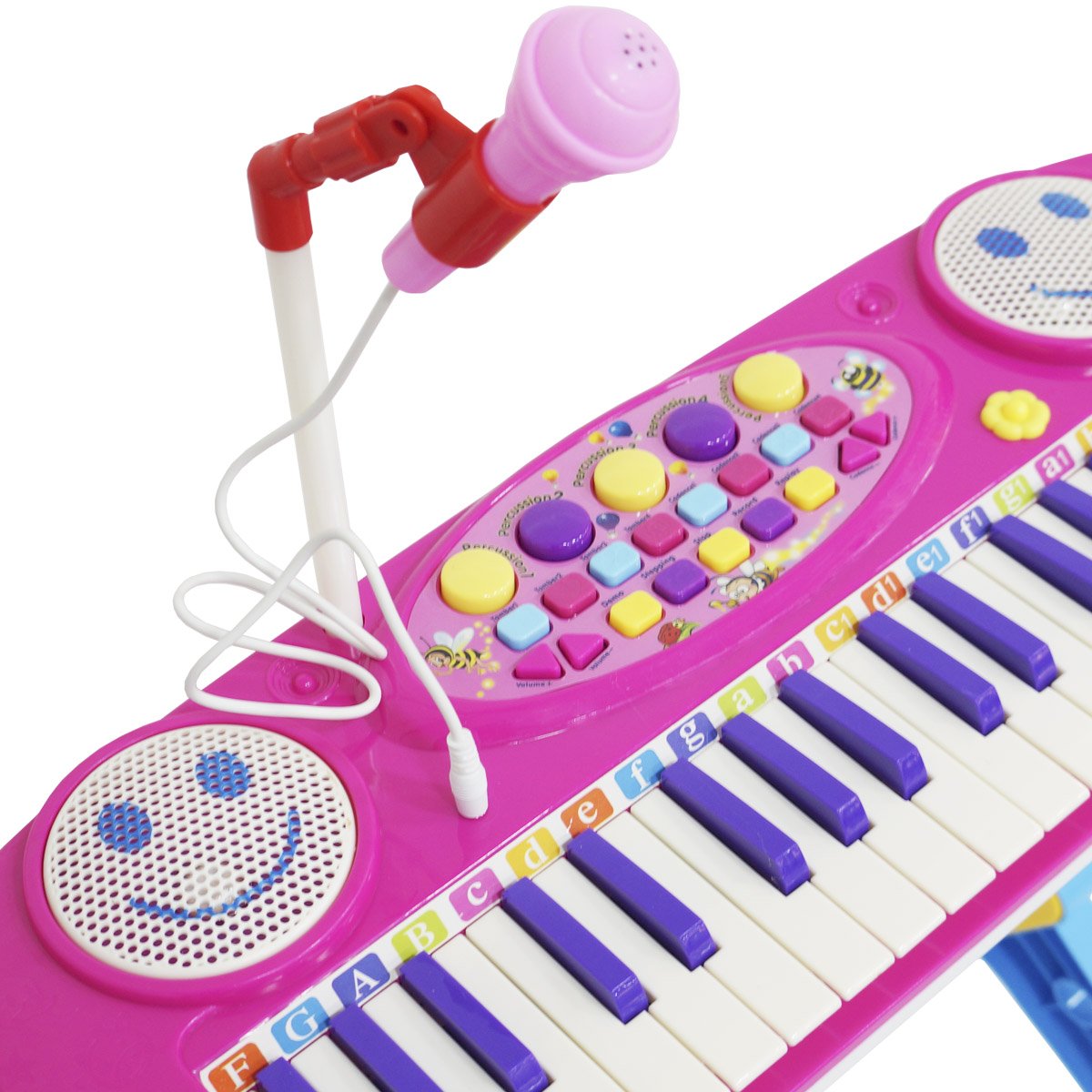 Brinquedo Musical Teclado Infantil Piano 37 Teclas Microfone