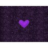 Placa quadro decorativo A5 - 15 x 21 BTS coração roxo k-pop, símbolo de cor violeta do amor do exérc - 1
