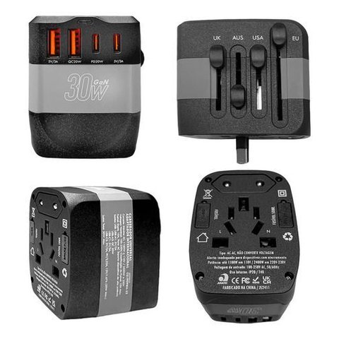 Adaptador Universal com 2 Usb e 2 Usb-c