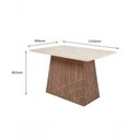 Ver imagem 2 de Mesa Para Sala De Jantar Luanda 1,35 X 0,90 Amêndoa