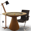Ver imagem 1 de Mesa de Jantar Eclipse Cone Redonda 120cm em Freijo Modealr
