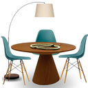 Ver imagem 3 de Mesa de Jantar Eclipse Cone Redonda 120cm em Freijo Modealr