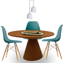 Ver imagem 4 de Mesa de Jantar Eclipse Cone Redonda 120cm em Freijo Modealr