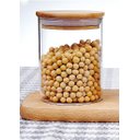 Ver imagem 5 de Conjunto 3 Potes Hermético Vidro Tampa de Madeira 760ml