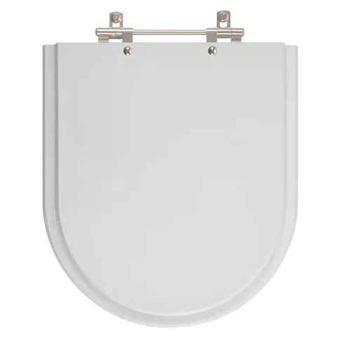 Assento Sanitário Poliester Riviera Cinza Prata para vaso Celite