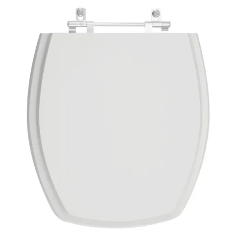 Assento Sanitário Poliester Thema Cinza Platina para vaso Incepa