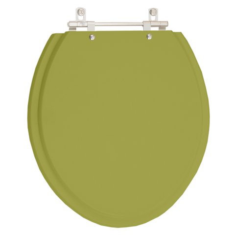 Assento Sanitário Poliester Convencional Oval Verde Itapua para vaso Celite