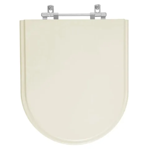 Assento Sanitário Poliester Carrara Creme para vaso Deca