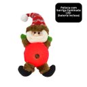Ver imagem 4 de Papai Noel Iluminado LED Pelúcia Pendente Xadrez 24cm - Magizi