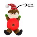 Ver imagem 5 de Papai Noel Iluminado LED Pelúcia Pendente Xadrez 24cm - Magizi