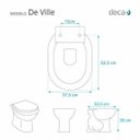 Ver imagem 2 de Assento Sanitário de Ville Branco para vaso Deca