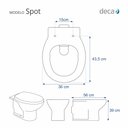 Ver imagem 2 de Assento Sanitário Poliester Soft Close Spot para vaso Deca