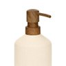 Porta Sabonete Liquido em Cerâmica Bege 18,5cm 20615 Mart - 2