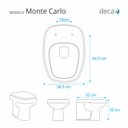 Ver imagem 2 de Assento Sanitário Poliester Monte Carlo Branco Ferragem Dourada para Vaso Deca