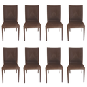 Ver imagem 1 de Cadeira Rattan Marrom - Kit com 8