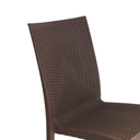 Ver imagem 6 de Cadeira Rattan Marrom - Kit com 8