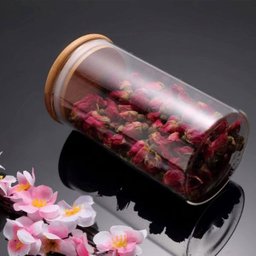 Conjunto 3 Potes Hermético Vidro Tampa de Madeira 380ml - 4