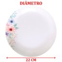 Ver imagem 5 de Kit Jogo de Pratos Fundo Sopa 12 Pessoas 12pçs Floratta 22cm