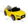 Carro Elétrico Infantil Audi Tt com Controle Belfix Audi Tt Rs Amarelo - 5