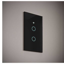 Interruptor Inteligente Preto Wifi 2 Botoes Touch Avant Neo - 5