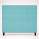 Ver imagem 6 de Cabeceira Estofada para Cama Box Casal 140 cm Florem Suede Azul Turquesa