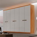Ver imagem 1 de Guarda Roupa Casal Paris Mdf 6 Portas 6 Gavetas Moderna Mobília