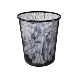 Lixeira Aramada de Escritório Quarto em Aço Telado 10 Litros - 1