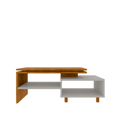 Mesa de Centro Lima - Off White com Naturalle - 4