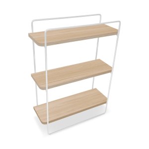 Prateleira Corsari Design Industrial Estante Branco e Jade