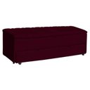 Ver imagem 1 de Calçadeira Baú Sapateira 90cm Ayla Suede Tampo Reto