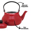 Ver imagem 7 de Conjunto Esmaltado Chaleira Vermelho 1500ml 6 Mini Canecas