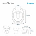 Ver imagem 3 de Assento Sanitário Thema para Vaso Incepa Pontto Lavabo