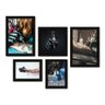 Kit Com 5 Quadros Decorativos - Tatuagem Studio Tattoo Shop - 128kq01p - 1