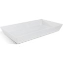 Ver imagem 2 de Kit 5 Travessas Melamina Brancas 53x32cm Restaurante Buffet Servir Salada Massa Carne