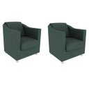 Ver imagem 1 de Kit 2 Poltronas Decorativas Bia Suede