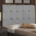 Ver imagem 4 de Cabeceira Cama Box Casal King Luna 193cm Suede Cinza