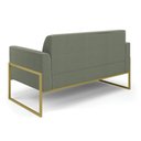 Ver imagem 7 de Sofá 2 Lugares Namoradeira Industrial Alta Dourado Marisa Bouclê Pistache D03 - D’Rossi