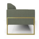 Ver imagem 6 de Sofá 2 Lugares Namoradeira Industrial Alta Dourado Marisa Bouclê Pistache D03 - D’Rossi