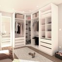 Ver imagem 1 de Guarda Roupas Closet 3 Módulos Com 6 Gavetas 4 Cabideiros