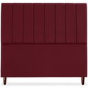 Ver imagem 5 de Cabeceira Casal 140cm Arlla Suede Vinho Rm