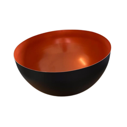Pendente Meia Bola Cúpula Preto Com Cobre Luminária Lustre - 3