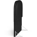 Ver imagem 6 de Cabeceira Cama Box 100cm Orgânica Lanna W01 Couríssimo Preto - Lyam Decor